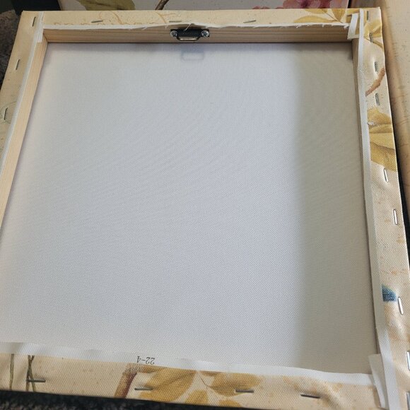 Birds& Butterfly Canvas Wall Art - Four 12" x 12" Canvas Wall Tiles - Picture 8 of 8